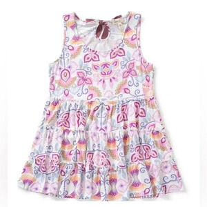 Matilda Jane Printed Adventure Begins Breathe Deeply Tunic Tank Top Size Medium